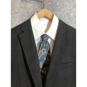 Hugo Boss The Jam Sharp Blazer Mens 40R Gray Wool Suit Jacket Classic 2 Button